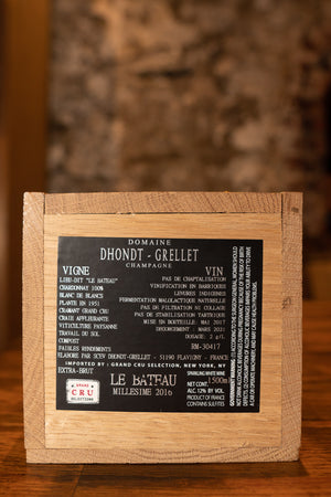 Champagne Dhondt-Grellet "Le Bateau" Cramant Grand Cru 2016 1.5L