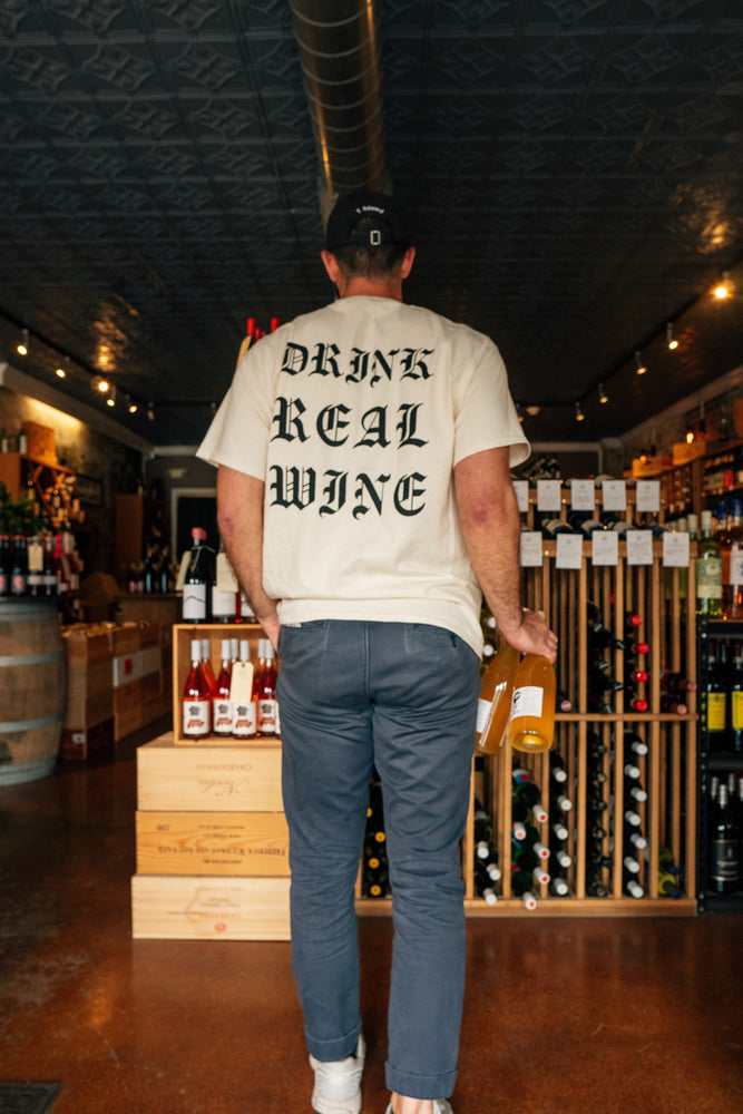 
            
                Load image into Gallery viewer, &amp;quot;Drink Real Wine&amp;quot; Pocket T-Shirt
            
        